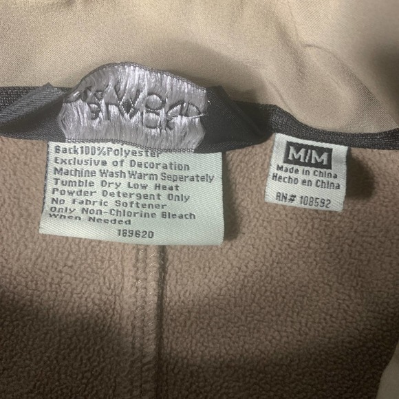 Black Diamond Mens Jacket Medium Beige Green Softshell Full Zip Pockets Outdoors - Picture 9 of 10